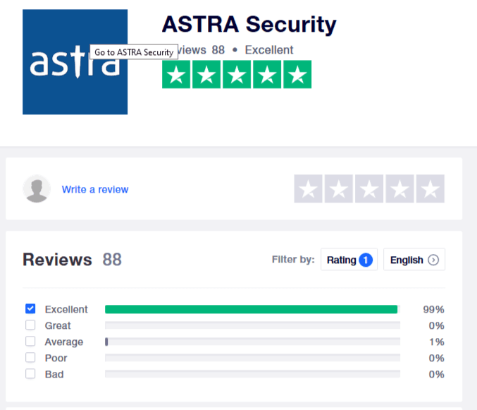 Astra security review
